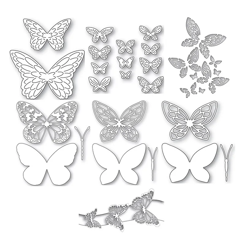 2024 New Arrival Layer Butterfly Decration Metal Cutting Dies for Scrapbooking Knife Mould Blade Punch Stencil Card Making
2024 New Arrival Layer Butterfly Decration Metal Cutting Dies for Scrapbooking Knife Mould Blade Punch Stencil Card Making