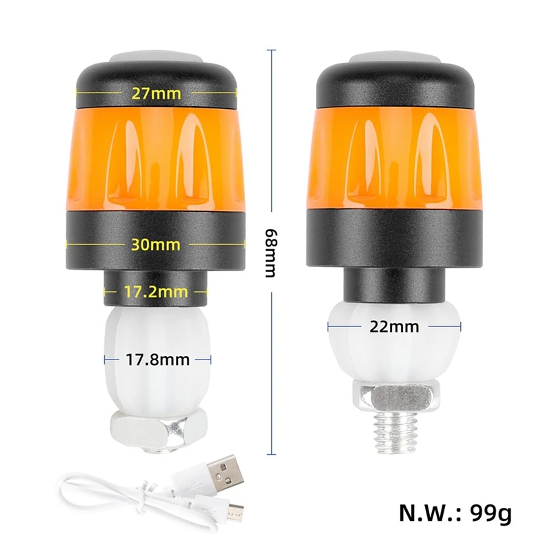ZXC-ry2Pcs Electric Scooter Handlebar Lights LED Warning Light Handlebar End Plugs Waterproof Turn Signal Lights
ZXC-ry2Pcs Electric Scooter Handlebar Lights LED Warning Light Handlebar End Plugs Waterproof Turn Signal Lights