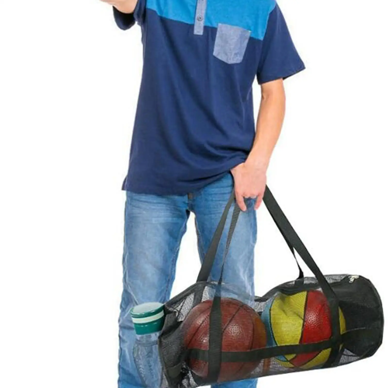 Mesh Duffle Basketball Bag Large Capacity Sports Fitness Storage Bag Gym Bag for Outdoor Training
Mesh Duffle Basketball Bag Large Capacity Sports Fitness Storage Bag Gym Bag for Outdoor Training