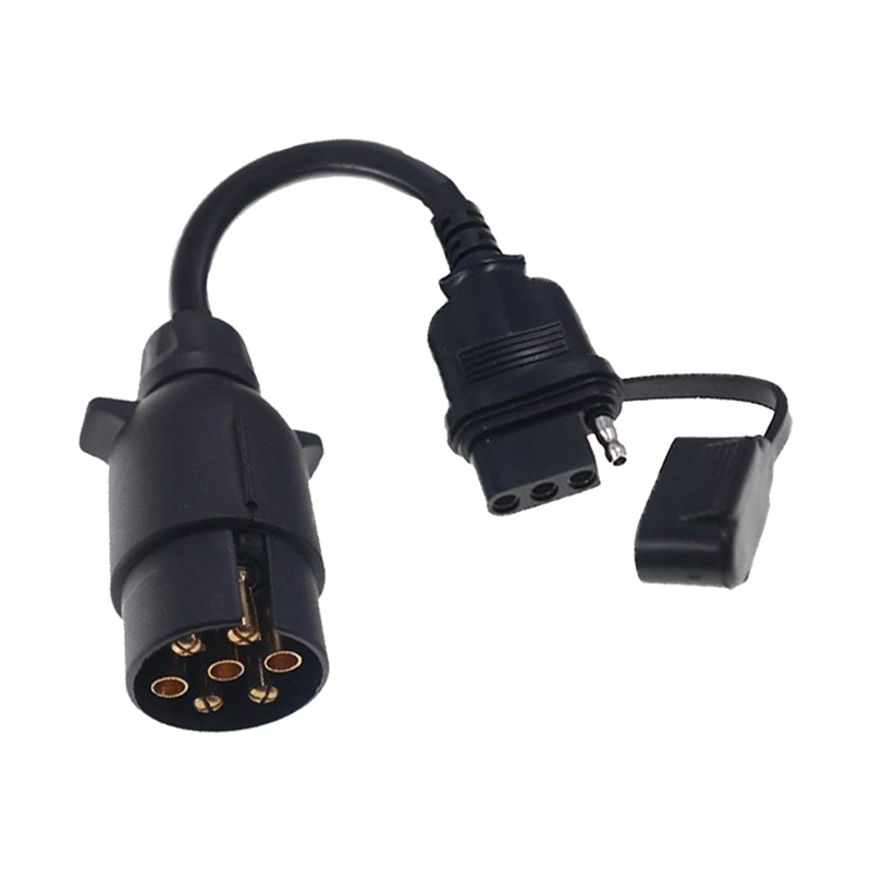 EU To US Trailer Light Converter 7 Pin Round Adapter European Trailer To 4 Pin Flat Socket Vehicle Tow Hitch Wire Plug
EU To US Trailer Light Converter 7 Pin Round Adapter European Trailer To 4 Pin Flat Socket Vehicle Tow Hitch Wire Plug