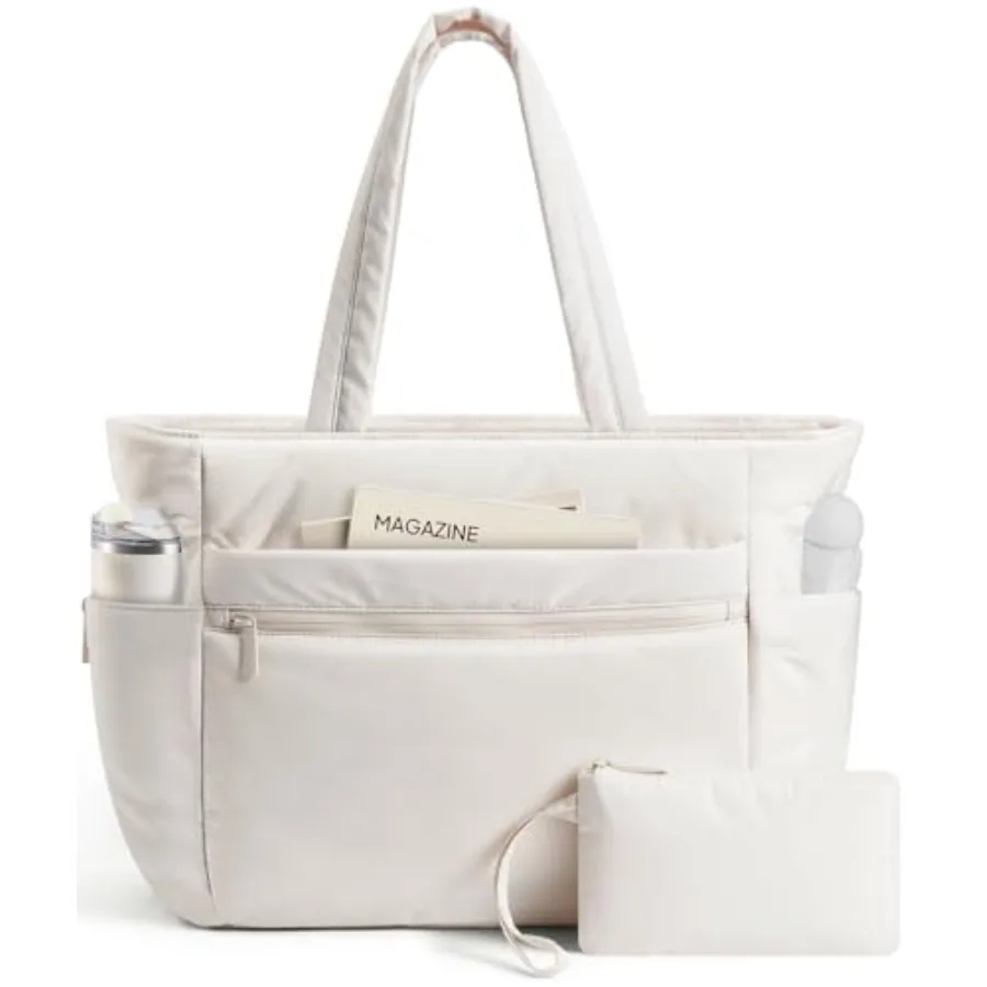 TOPEAST Tote Bag for Women Puffer Travel Carry On Bags with Laptop Compartment and Cup Holder Work Tote for Weekend Overnight
TOPEAST Tote Bag for Women Puffer Travel Carry On Bags with Laptop Compartment and Cup Holder Work Tote for Weekend Overnight