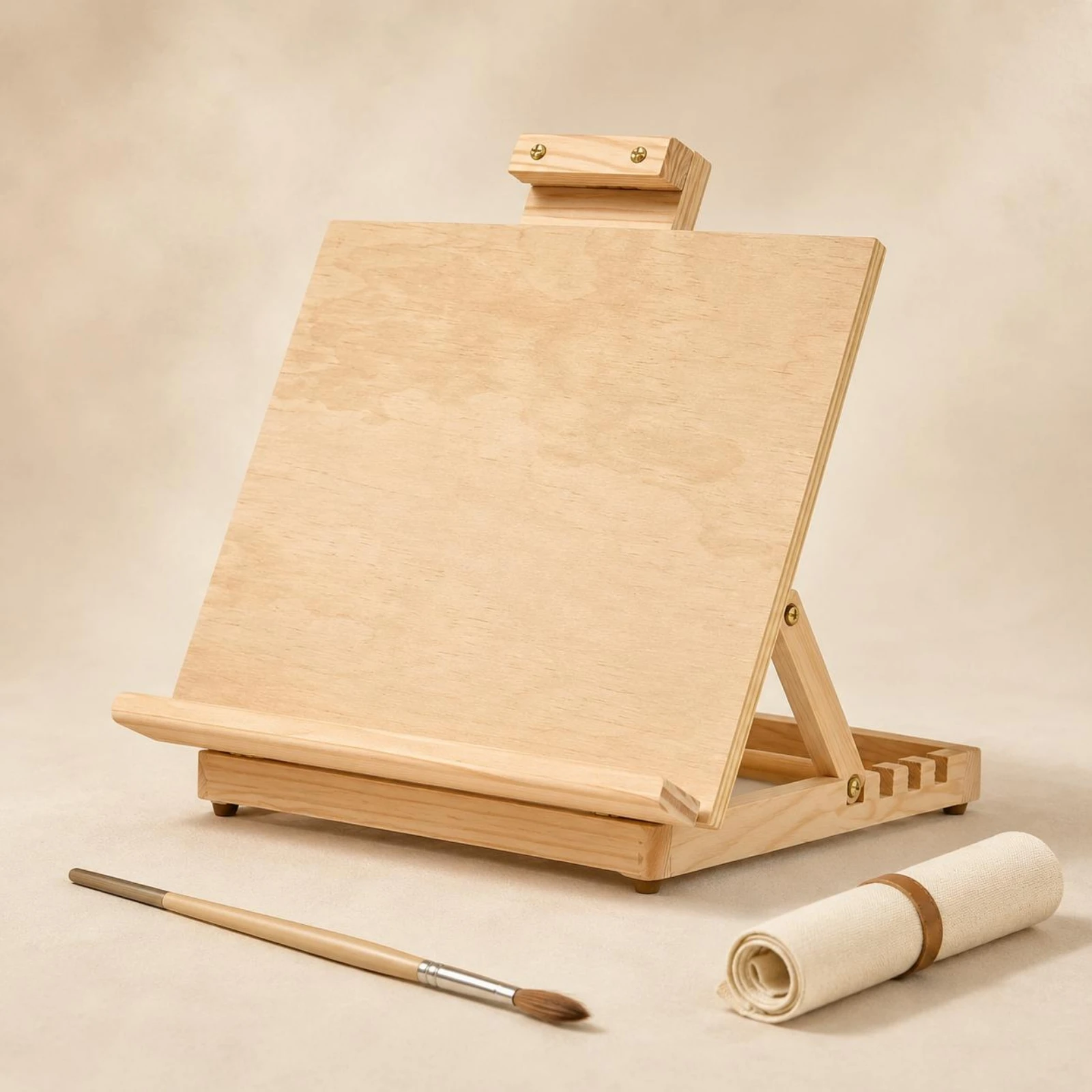 Wooden Desktop Easel Slotted Support Foldable Desk Easel Unfinished Wood Grain
Wooden Desktop Easel Slotted Support Foldable Desk Easel Unfinished Wood Grain
