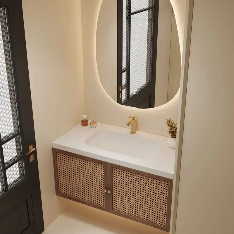 Log Color Bathroom Vanity Sink Vintage Vine Woven Bathroom Cabinets Rock Slab Integrated Washbasin Cabinet Bathroom Furniture
Log Color Bathroom Vanity Sink Vintage Vine Woven Bathroom Cabinets Rock Slab Integrated Washbasin Cabinet Bathroom Furniture