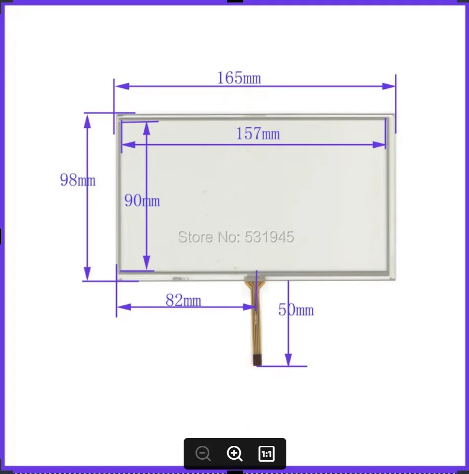 ZCR-1472 7 inch for AT70TN90 165mm*98mm 4 wire TOUCH SCREEN for gps glass ZCR-1472 7 touch panel 165*98
ZCR-1472 7 inch for AT70TN90 165mm*98mm 4 wire TOUCH SCREEN for gps glass ZCR-1472 7 touch panel 165*98