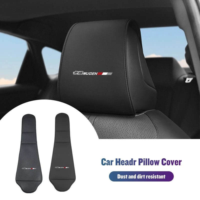 Leather Car Seat Headrest Cover Protective Cover Accessories For Honda Mugen Civic Accord Jazz Fit CRV BRV Passport TYPE-R
Leather Car Seat Headrest Cover Protective Cover Accessories For Honda Mugen Civic Accord Jazz Fit CRV BRV Passport TYPE-R