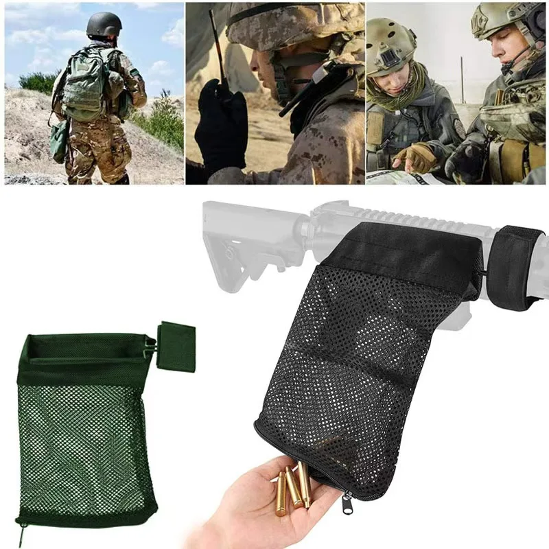 New Tactical Bullet Shell Bag Ammo Brass Shell Catcher Mesh Trap Nylon Mesh Bag Capture Collection Bag Hunting Rifle Accessories
New Tactical Bullet Shell Bag Ammo Brass Shell Catcher Mesh Trap Nylon Mesh Bag Capture Collection Bag Hunting Rifle Accessories