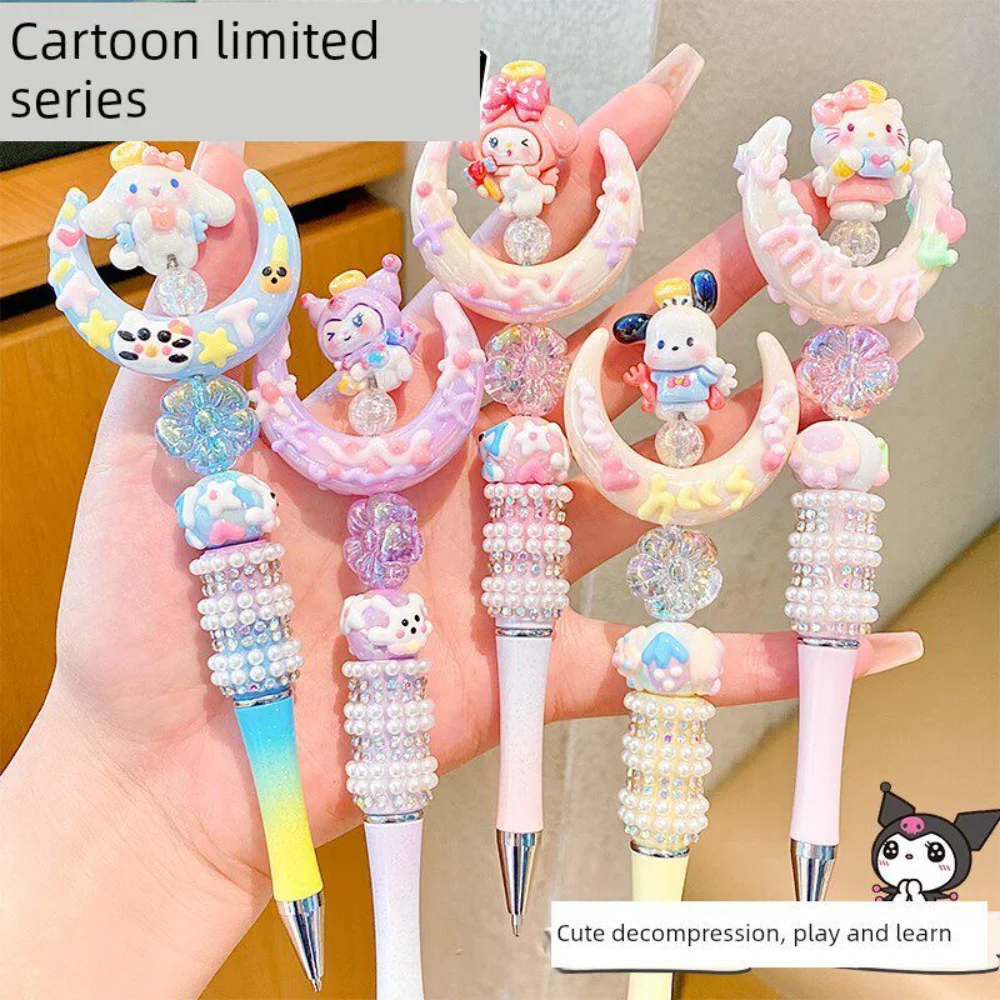 Cute Sanrio Series Cartoon Flash Diamond Diamond Rotating Pen Black Student Writing Creative Ballpoint Pen Sending Birthday Gift
Cute Sanrio Series Cartoon Flash Diamond Diamond Rotating Pen Black Student Writing Creative Ballpoint Pen Sending Birthday Gift