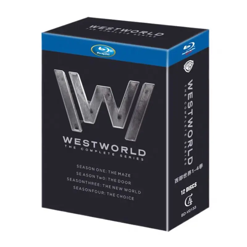 Westworld: Сезоны 1-4, Blu-ray, высокое разрешение, американский телесериал, набор из 12 дисков, коллекционное издание
Westworld: Сезоны 1-4, Blu-ray, высокое разрешение, американский телесериал, набор из 12 дисков, коллекционное издание