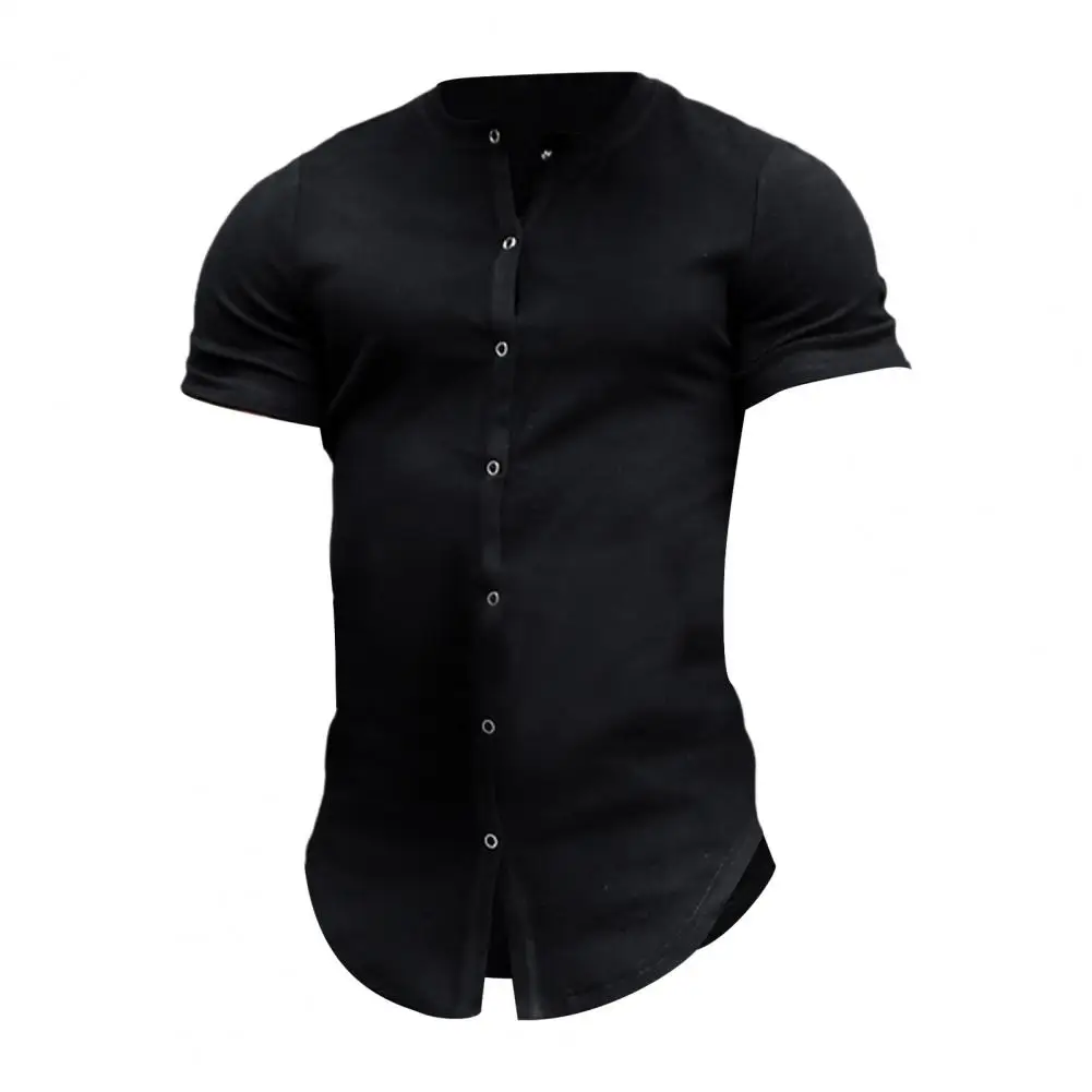Slim Fit Men Shirt Breathable Stand Collar Men's Summer Shirt Slim Fit Single-breasted Cardigan in Solid Color Soft for Comfort
Slim Fit Men Shirt Breathable Stand Collar Men's Summer Shirt Slim Fit Single-breasted Cardigan in Solid Color Soft for Comfort