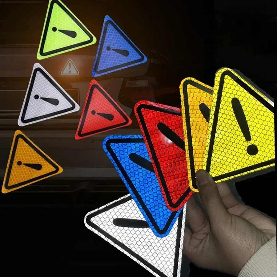 1PC Triangle Exclamation Mark Reflective Warning Sign Car Sticker Night Driving Safety Reflective sticker for Car Anti-Collision
1PC Triangle Exclamation Mark Reflective Warning Sign Car Sticker Night Driving Safety Reflective sticker for Car Anti-Collision