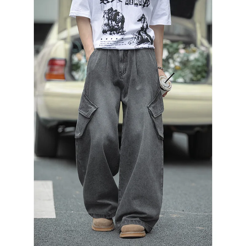 Мужские джинсы весна/лето 25, новый стиль с боковыми трехмерными карманами, модная брендовая свободная рабочая одежда, длинные брюки
Мужские джинсы весна/лето 25, новый стиль с боковыми трехмерными карманами, модная брендовая свободная рабочая одежда, длинные брюки