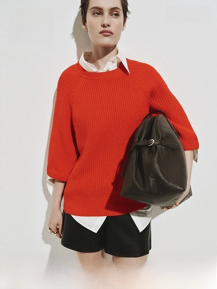 H&M Women's Knitted Sweater Spring 2026 Casual Sle Loose Fit Inner Wear Ribbed Knit Top Faionable New ape Knitwear
H&M Women's Knitted Sweater Spring 2026 Casual Sle Loose Fit Inner Wear Ribbed Knit Top Faionable New ape Knitwear