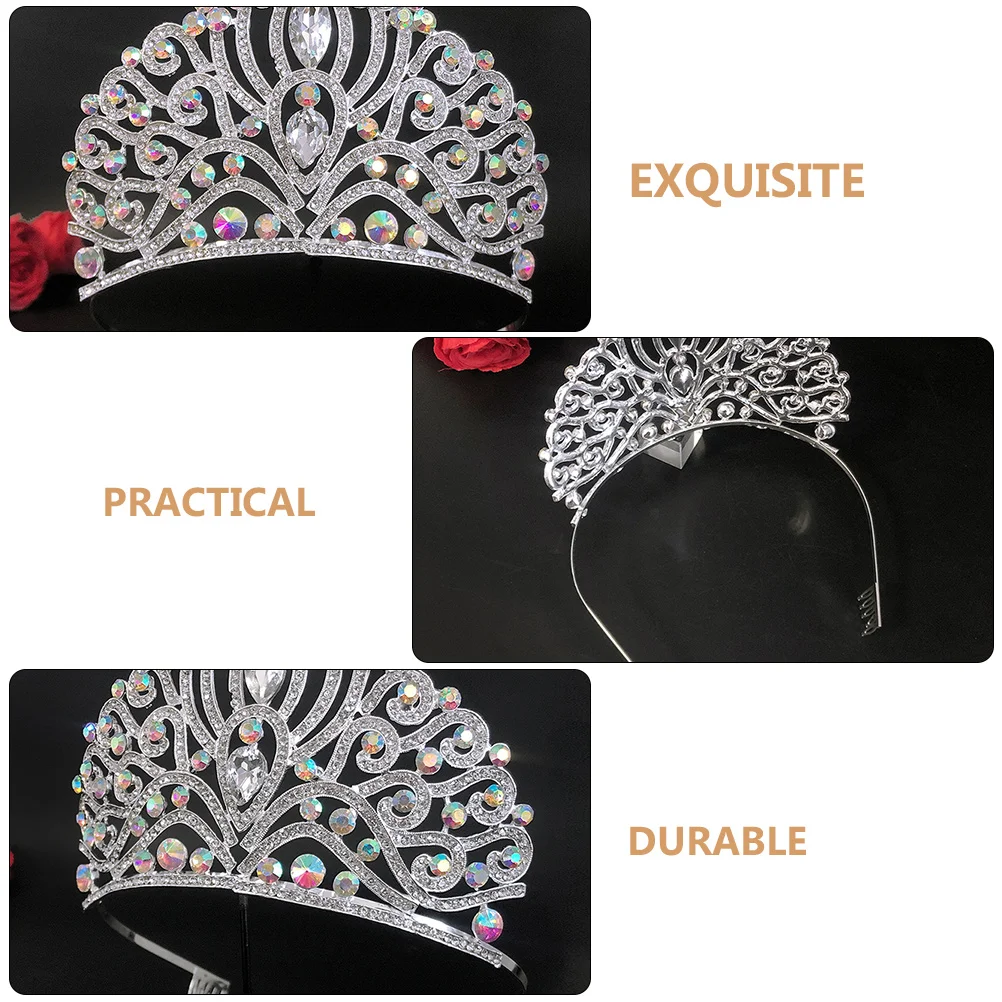 Big Wedding Decoration Women Headdress Rhinestone Headpiece Lightweight Durable Bridal Crown Bridesmaid Crown Hair Accessories
Big Wedding Decoration Women Headdress Rhinestone Headpiece Lightweight Durable Bridal Crown Bridesmaid Crown Hair Accessories