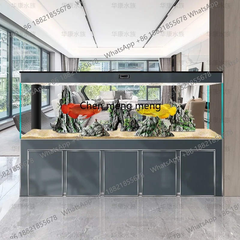 Bottom filter 2026 living room ultra-white glass large water-free floor-to-ceiling integrated aquarium goldfish tank
Bottom filter 2026 living room ultra-white glass large water-free floor-to-ceiling integrated aquarium goldfish tank