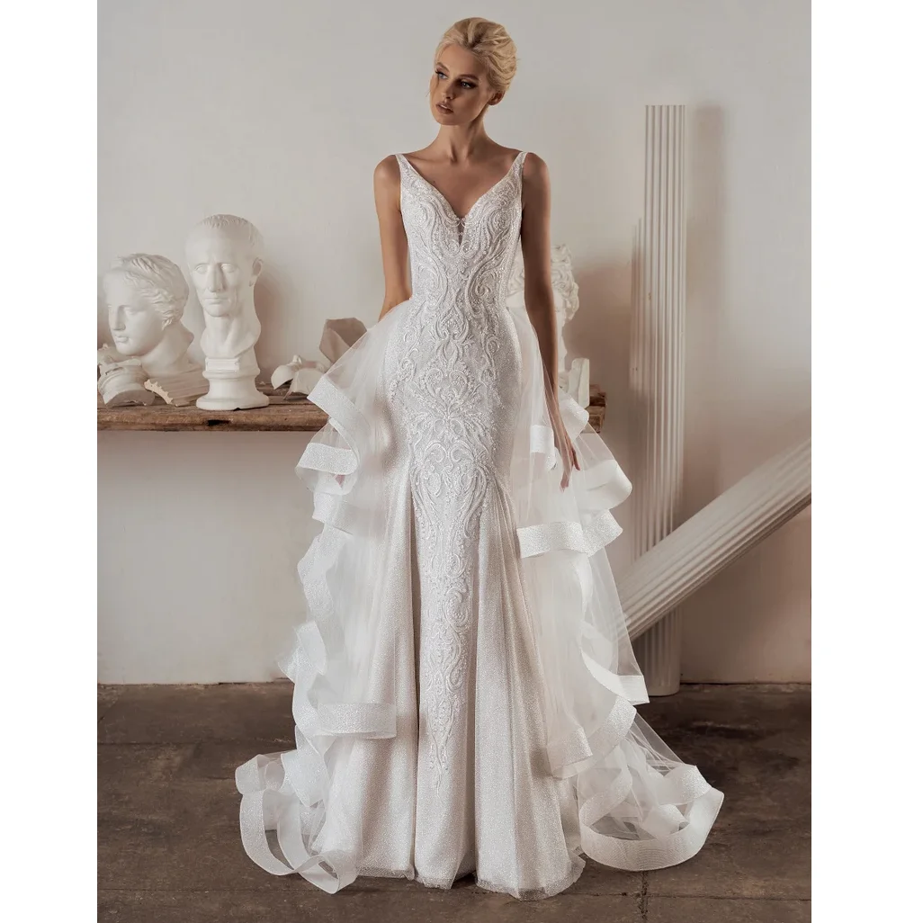 Boho Style Detachable Skirt for Wedding Dress Tulle Layered Ruffle Removable Train for Bridal Custom Made
Boho Style Detachable Skirt for Wedding Dress Tulle Layered Ruffle Removable Train for Bridal Custom Made