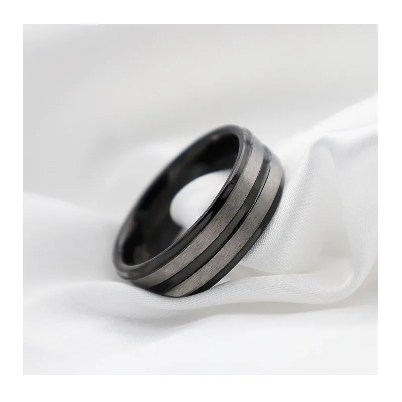 Tungsten Steel Ring Step Electric Black Surface Brushed Men's Jewelry Tungsten Steel Couple Ring
Tungsten Steel Ring Step Electric Black Surface Brushed Men's Jewelry Tungsten Steel Couple Ring