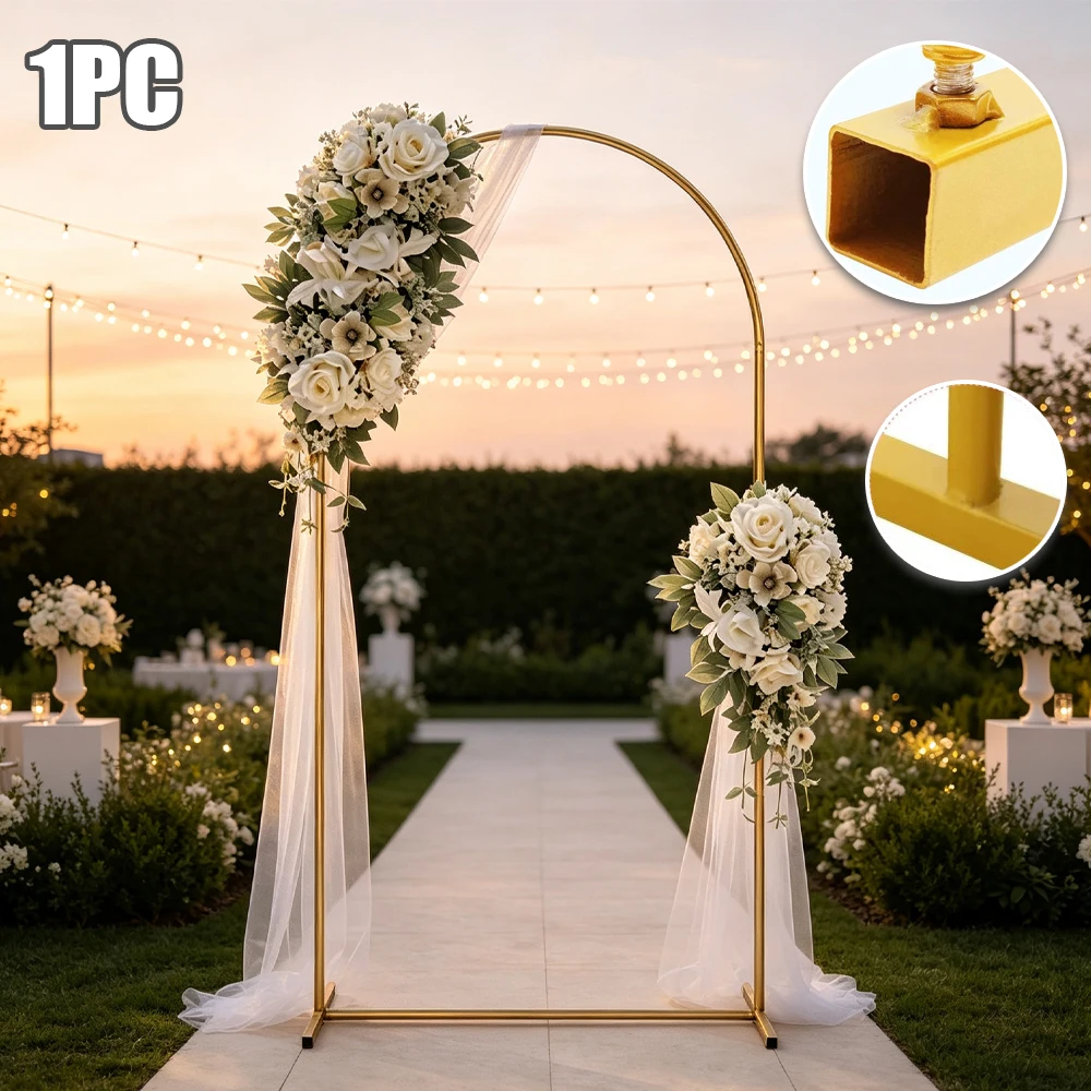 Gold Balloon Arch Stand Wedding Backdrop Holder Bracket for Party Birthday Baby Shower Decor Adjustable Frame 4/5/6/6.6/7.2FT
Gold Balloon Arch Stand Wedding Backdrop Holder Bracket for Party Birthday Baby Shower Decor Adjustable Frame 4/5/6/6.6/7.2FT
