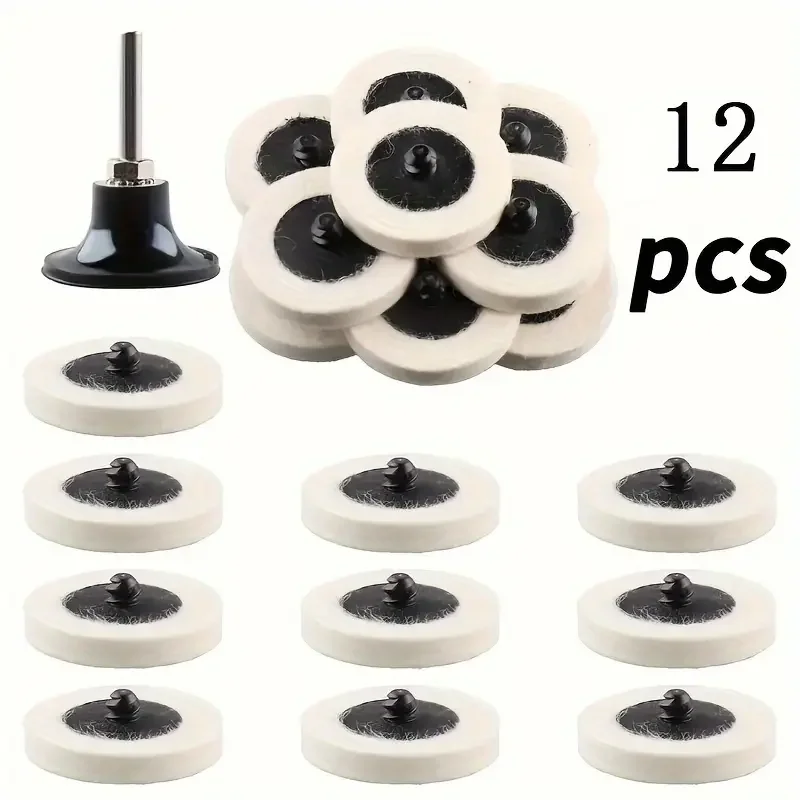 12Pcs includes 10 two-inch polishing pads, a two-inch disc pad holder with a 1/4-inch shank, ideal for polishing and polishing t
12Pcs includes 10 two-inch polishing pads, a two-inch disc pad holder with a 1/4-inch shank, ideal for polishing and polishing t
