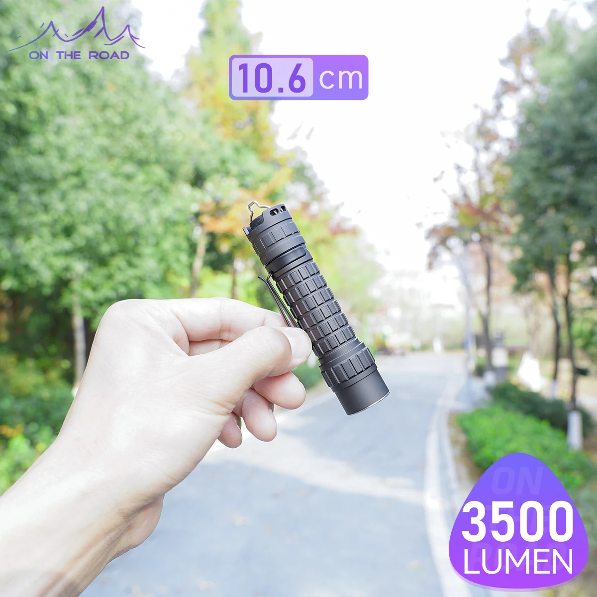 ON THE ROAD M8 EDC Flashlight, High Lumen Pocket Tactical LED Flashlight, Type-C Rechargeable, Stepless Dimming, IPX7
ON THE ROAD M8 EDC Flashlight, High Lumen Pocket Tactical LED Flashlight, Type-C Rechargeable, Stepless Dimming, IPX7