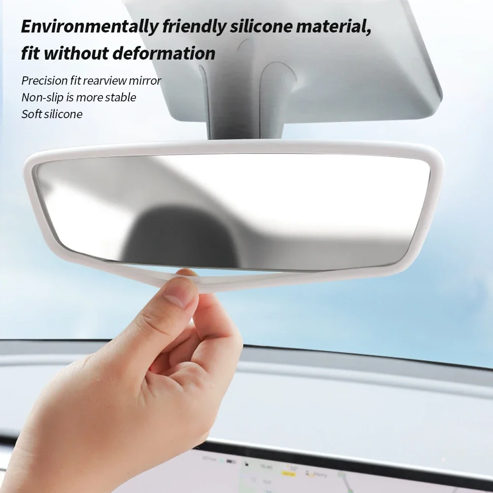 For Tesla Model 3 Y Interior Accessories Rearview Mirror Protector Trim Silicone Decor Frame Protection Strip Car Interior Decor
For Tesla Model 3 Y Interior Accessories Rearview Mirror Protector Trim Silicone Decor Frame Protection Strip Car Interior Decor