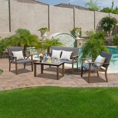 !@4-Piece Modern Design Outdoor Chair Set Durable Materials for Outdoor Space Parks
!@4-Piece Modern Design Outdoor Chair Set Durable Materials for Outdoor Space Parks