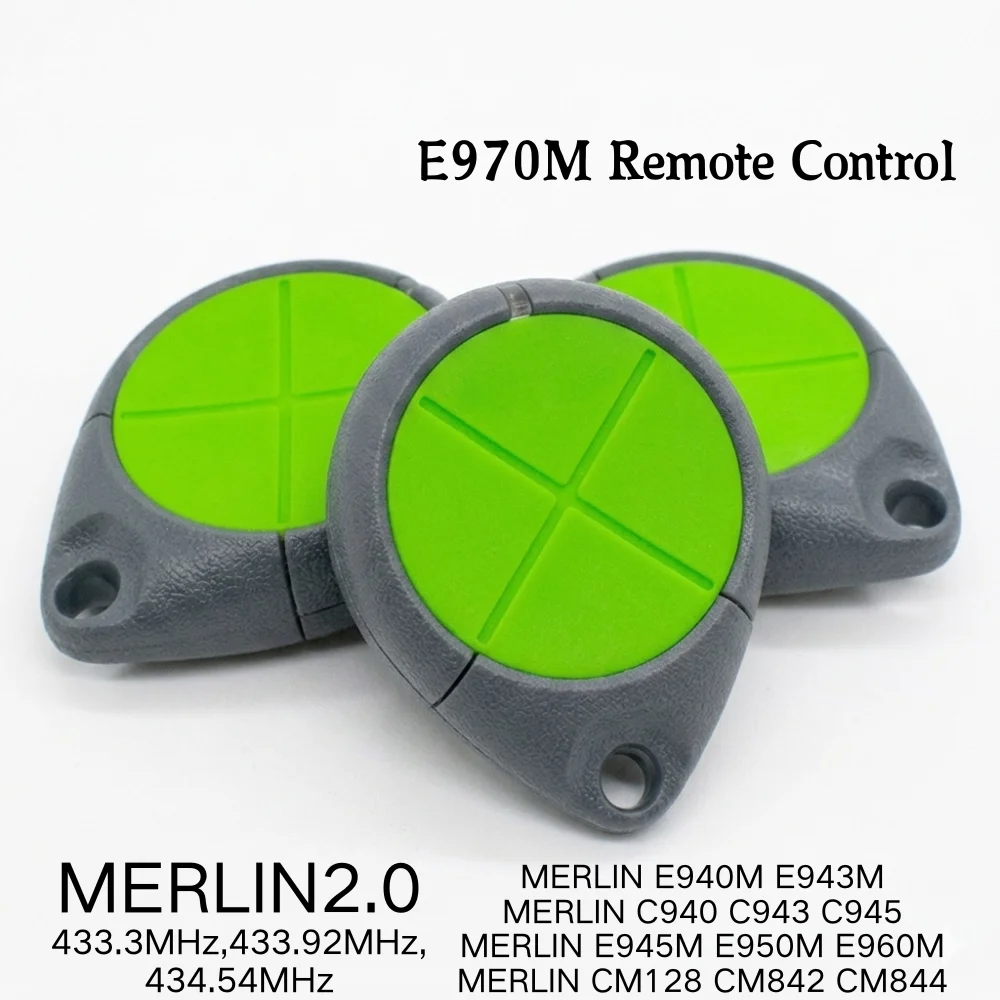 1-10pcs Merlin E970M Remote Control 4 Button Garage Gate Opener Security+ 2.0 Rolling Code 433.30 433.92 434.54MHz
1-10pcs Merlin E970M Remote Control 4 Button Garage Gate Opener Security+ 2.0 Rolling Code 433.30 433.92 434.54MHz