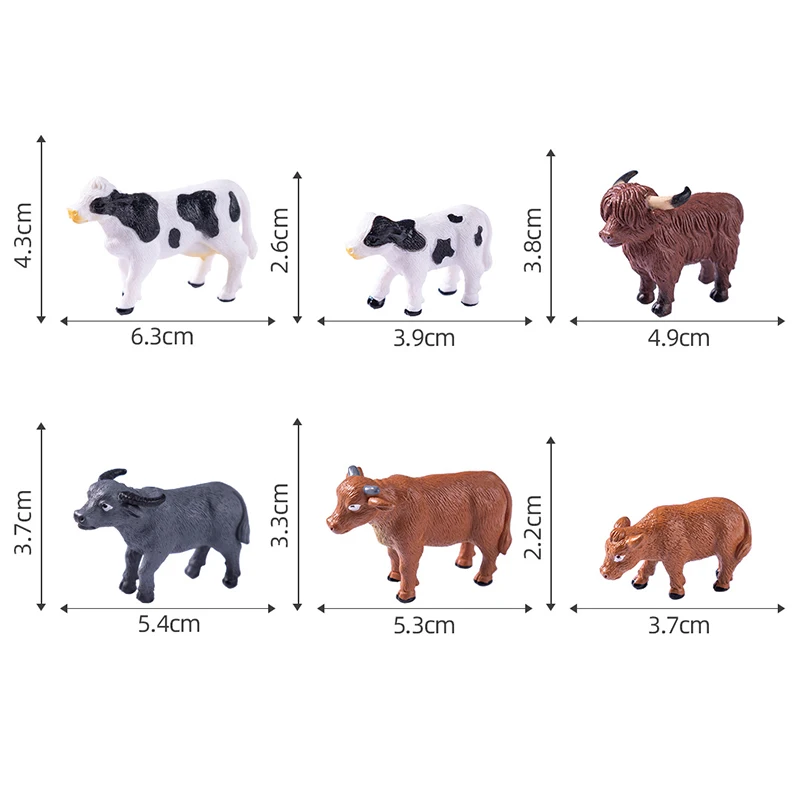 6PCS Miniature Cows Model Cattle Ox Animals Toys For DIY Sand Table Scene Garden Farm Desktop Decor Craft Ornaments Diorama Kit
6PCS Miniature Cows Model Cattle Ox Animals Toys For DIY Sand Table Scene Garden Farm Desktop Decor Craft Ornaments Diorama Kit