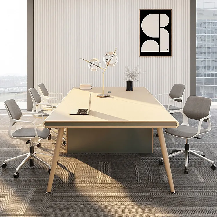 Conference Table Long Table Simple Modern Conference Room Table And Chair Combination Nordic Negotiation Eight People Small Meet
Conference Table Long Table Simple Modern Conference Room Table And Chair Combination Nordic Negotiation Eight People Small Meet