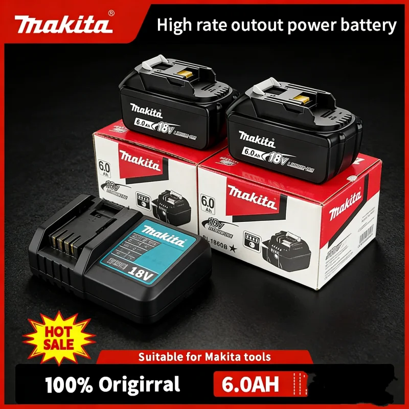 Makita 18V batter Baterie Makita 18V 6.0Ah rechargeable battery, Makita BL1840 BL1830B power tool battery
Makita 18V batter Baterie Makita 18V 6.0Ah rechargeable battery, Makita BL1840 BL1830B power tool battery