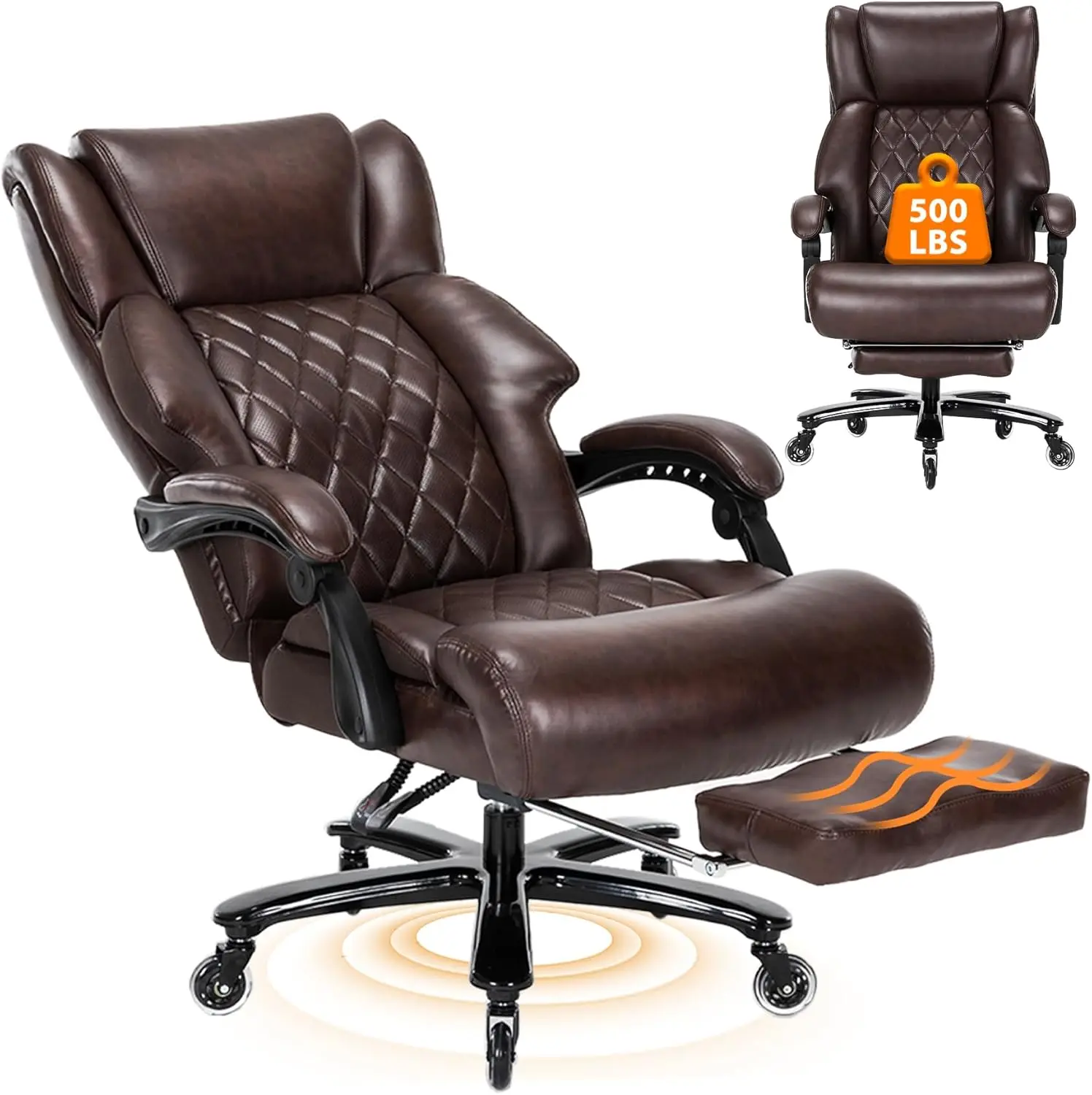 500 Lbs Big And Tall Office Chair With Foot Rest High Ba Recline Ergonomic Chair For Heavy People, Executive Office Chair
500 Lbs Big And Tall Office Chair With Foot Rest High Ba Recline Ergonomic Chair For Heavy People, Executive Office Chair
