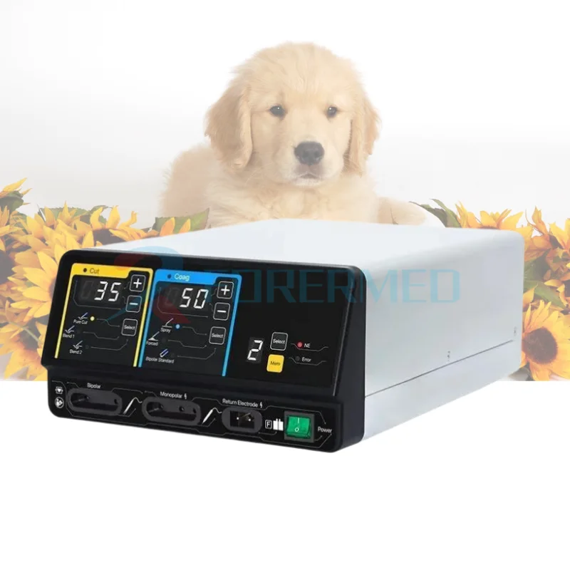 Vet Electrosurgical High Frequency Generator Monopolar & Bipolar Electrosurgical Generatorfor For Veterinarian
Vet Electrosurgical High Frequency Generator Monopolar & Bipolar Electrosurgical Generatorfor For Veterinarian