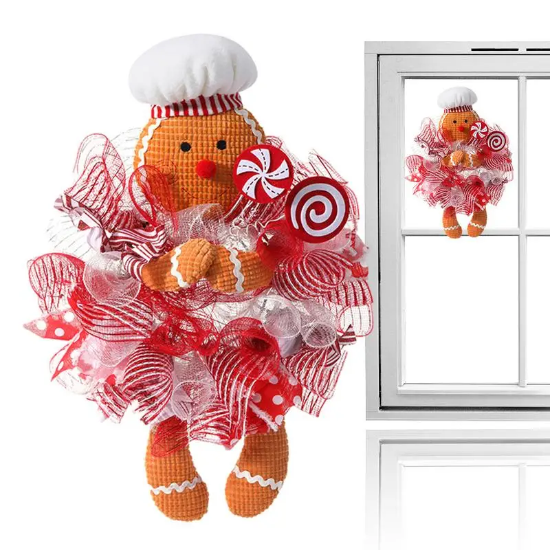 Gingerbread Wreath Christmas Decor Gingerbread with LED String Tree Wreath Snow House Pillow Cushion New Year Gifts for Kids
Gingerbread Wreath Christmas Decor Gingerbread with LED String Tree Wreath Snow House Pillow Cushion New Year Gifts for Kids