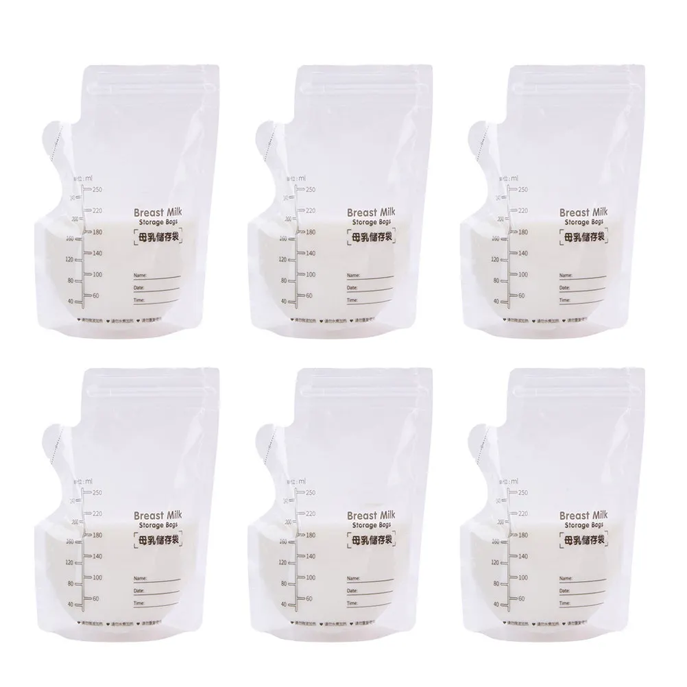 30Pcs 250Ml Breastmilk Storage Bags Extra Thick Leakproof Double Seal Date Weight Safe Freezer Refrig Storage Pouches
30Pcs 250Ml Breastmilk Storage Bags Extra Thick Leakproof Double Seal Date Weight Safe Freezer Refrig Storage Pouches