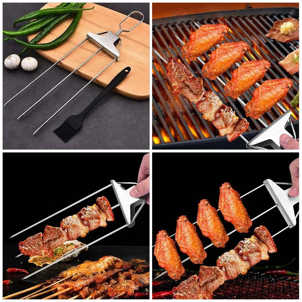 1 Set Of Stainless Steel Bbq Fork With Handle Design For Outdoor Picnic Roasting Sticks Home Barbecue Tool Portable Grilling
1 Set Of Stainless Steel Bbq Fork With Handle Design For Outdoor Picnic Roasting Sticks Home Barbecue Tool Portable Grilling