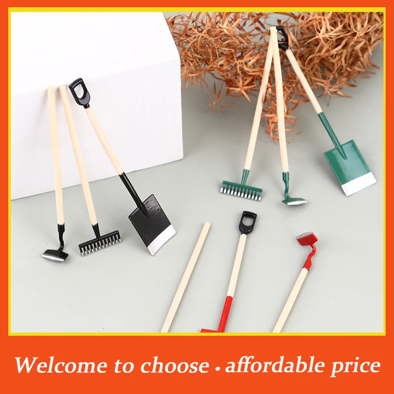 TH 3Pcs Metal & Plastic 1:12 Dollhouse Miniatures Gardening Shovel Rake Hoes Farm Tool Doll Decor
TH 3Pcs Metal & Plastic 1:12 Dollhouse Miniatures Gardening Shovel Rake Hoes Farm Tool Doll Decor
