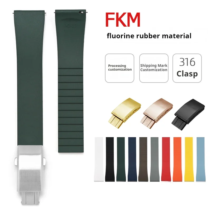 FKM Watch Band Comfortable Fluoro Rubber Strap 18/19/20/21/22mm Quick Release Micro-adjust Clasp Universal Replace Bracelet Belt
FKM Watch Band Comfortable Fluoro Rubber Strap 18/19/20/21/22mm Quick Release Micro-adjust Clasp Universal Replace Bracelet Belt