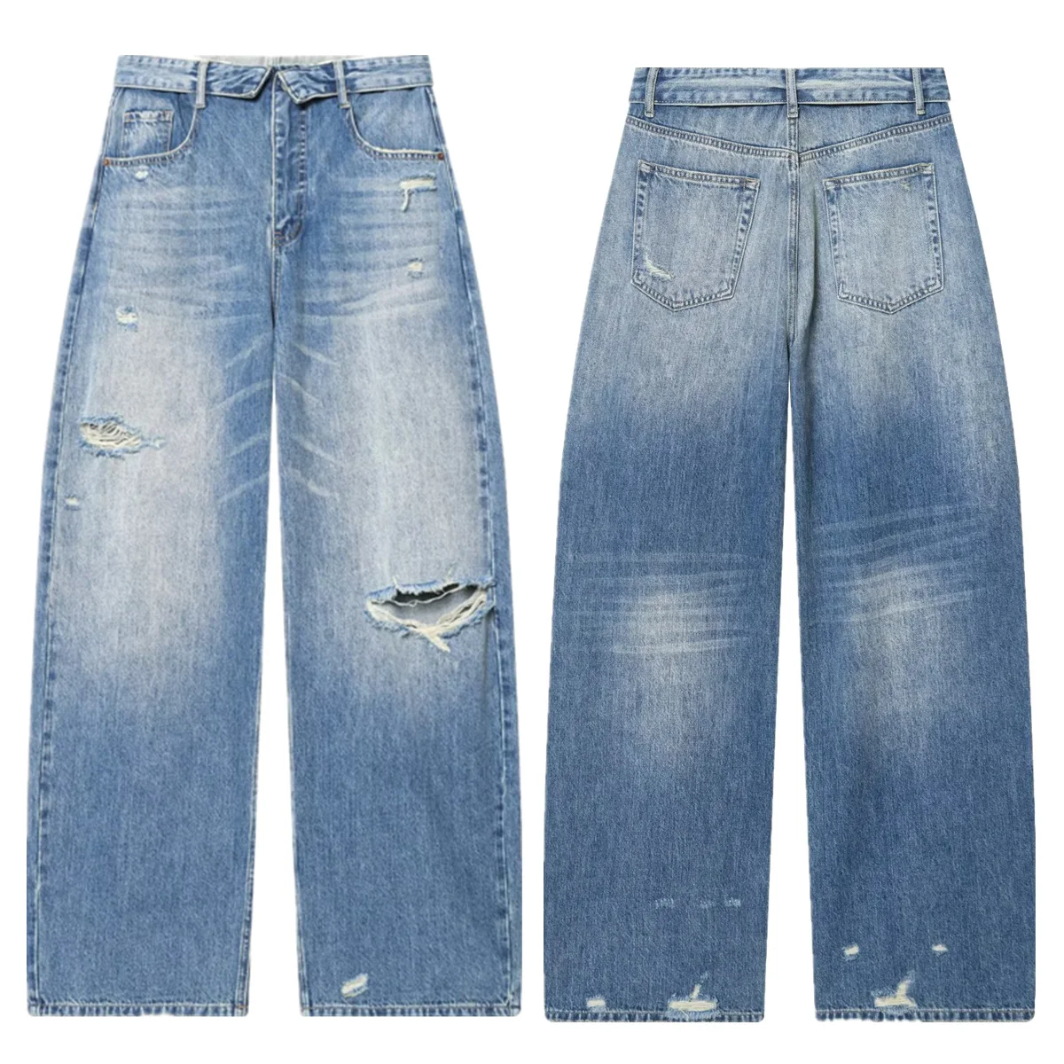 Jenny&Dave Nordic Minimalist Washed Ripped And Folded Waist Loose Jeans Women's Jeans Women's Denim Pants Woman Clothes 2026
Jenny&Dave Nordic Minimalist Washed Ripped And Folded Waist Loose Jeans Women's Jeans Women's Denim Pants Woman Clothes 2026