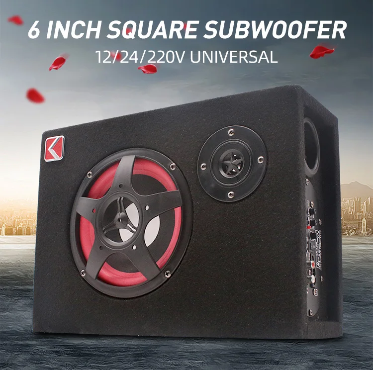 Factory Direct Supply Bluetooth 12/24/220V Portable Active 6 Inch square Subwoofer Slim Car Audio Subwoofer
Factory Direct Supply Bluetooth 12/24/220V Portable Active 6 Inch square Subwoofer Slim Car Audio Subwoofer