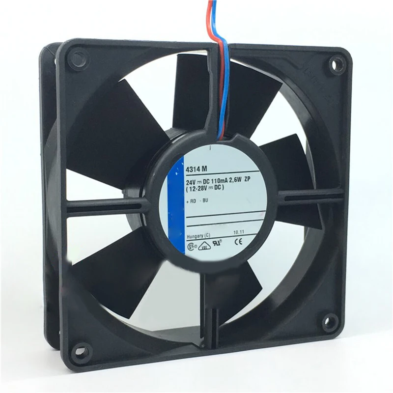 S+ 2-wire 24V 2.6W 0.11A Compact Fan For 4314M 12CM 120*120*32mm
S+ 2-wire 24V 2.6W 0.11A Compact Fan For 4314M 12CM 120*120*32mm