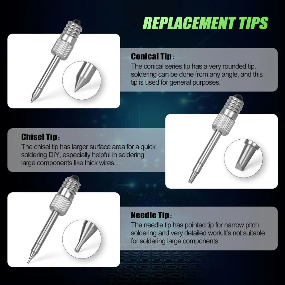 Portable E10 Interface USB Soldering Iron Tip B C K Type Power Tool Welding Tips Replacements High Quality Soldering Iron Head
Portable E10 Interface USB Soldering Iron Tip B C K Type Power Tool Welding Tips Replacements High Quality Soldering Iron Head