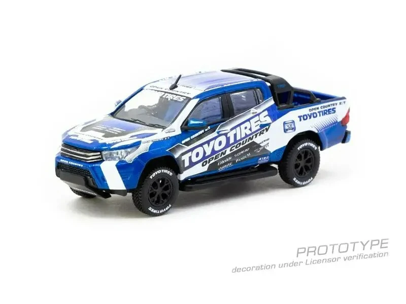 Tarmac Works 1:64 Hilux ToyoTires Truck BlueWhite литая под давлением модель коллекционной машины 
Tarmac Works 1:64 Hilux ToyoTires Truck BlueWhite литая под давлением модель коллекционной машины