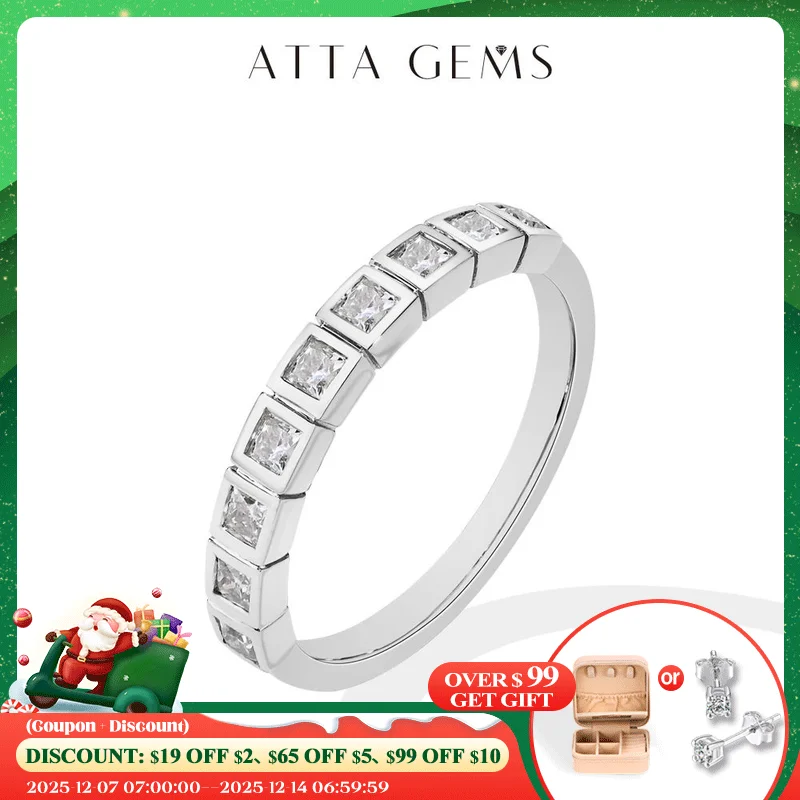 ATTAGEMS Simple All Moissanite Rings for Women S925 Sterling Silver Princess Row Ring With Certificate Wedding Jewelry Wholesale
ATTAGEMS Simple All Moissanite Rings for Women S925 Sterling Silver Princess Row Ring With Certificate Wedding Jewelry Wholesale