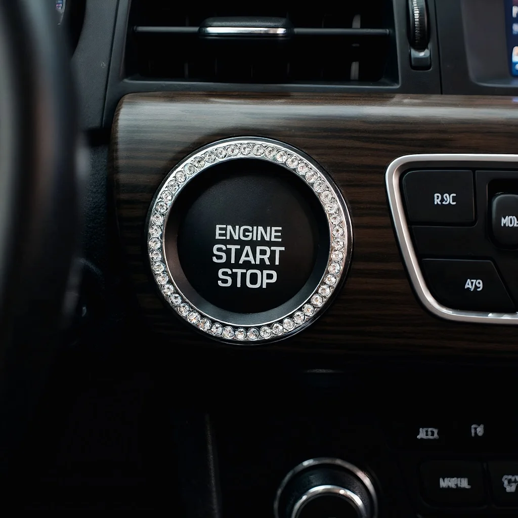 1pc Car Engine Start Stop Button Ring Artifictic Diamond Car Interior Decor Accessories
1pc Car Engine Start Stop Button Ring Artifictic Diamond Car Interior Decor Accessories