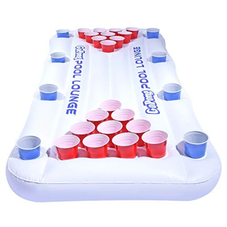 Inflatable Pool Lounge Beer Pong with Social Floating White for Outdoor Summer Use Durable UV-Resistant Material Comfortable an
Inflatable Pool Lounge Beer Pong with Social Floating White for Outdoor Summer Use Durable UV-Resistant Material Comfortable an