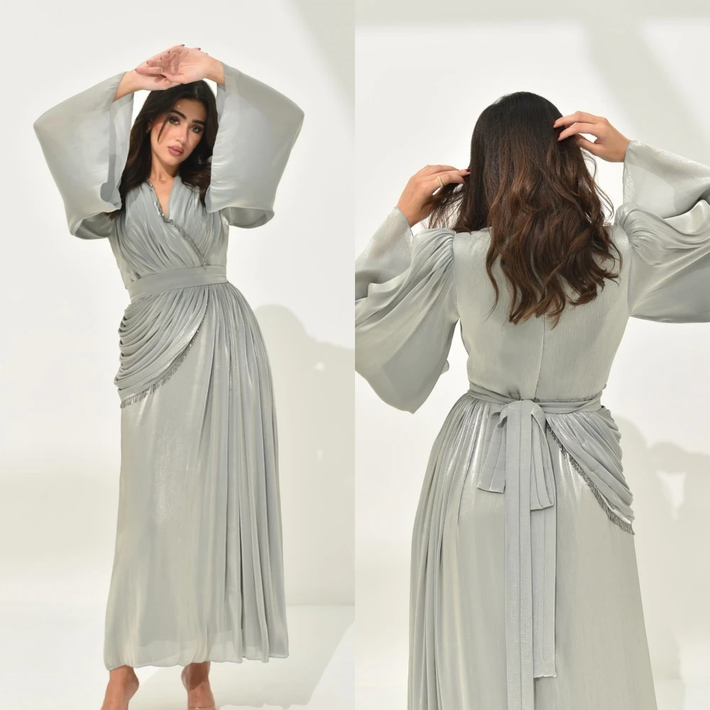 Customized Yipeisha Simple Modern Style Formal Evening V-Neck A-line Beading Pleat Chiffon Bespoke Occasion Dresses
Customized Yipeisha Simple Modern Style Formal Evening V-Neck A-line Beading Pleat Chiffon Bespoke Occasion Dresses