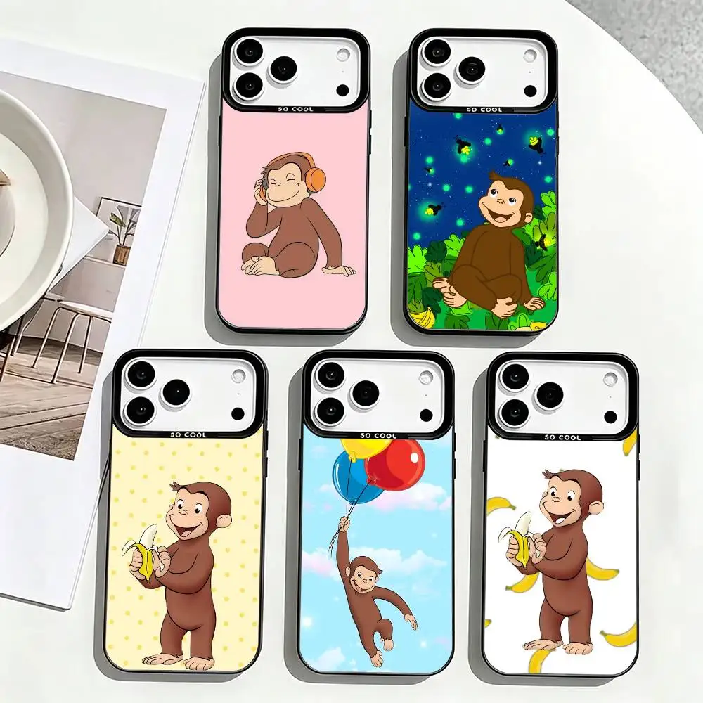 Cute Mokey GeorGes C-Curious Phone Case For iPhone 17,16,15,14,13,12,11 Plus,Pro Max,XS,Colorful Silver Phone case Funda Cover
Cute Mokey GeorGes C-Curious Phone Case For iPhone 17,16,15,14,13,12,11 Plus,Pro Max,XS,Colorful Silver Phone case Funda Cover