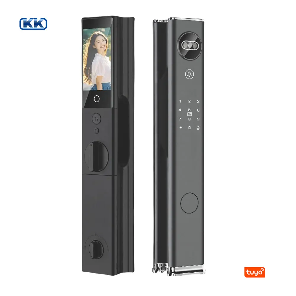 3D Face Recognition Smart Door Lock Tuya App WiFi Active Intercom Remote Control Anti-theft Alarm For Home Security