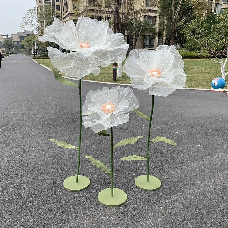3pcs Giant Organza Silk Poppy Flowers Handmade Artificial Flower Home Party Yard Decoration Layered Fluffy Petals Floor Display
3pcs Giant Organza Silk Poppy Flowers Handmade Artificial Flower Home Party Yard Decoration Layered Fluffy Petals Floor Display