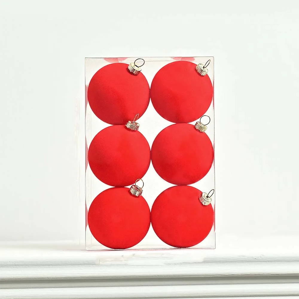 6pcs 6cm Flocked Christmas Ball Pendant Shatterproof Elegant Christmas Hanging Balls Set Reusable Merry Christmas Decor
6pcs 6cm Flocked Christmas Ball Pendant Shatterproof Elegant Christmas Hanging Balls Set Reusable Merry Christmas Decor
