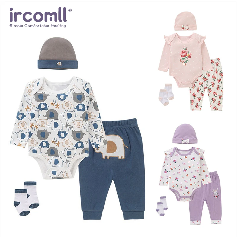 Ircomll, весенняя одежда для маленьких мальчиков, комплекты для новорожденных девочек, одежда для младенцев, хлопковое боди, топ + брюки + кепка + носки, 4 шт., костюм для малышей, От 0 до 12 месяцев
Ircomll, весенняя одежда для маленьких мальчиков, комплекты для новорожденных девочек, одежда для младенцев, хлопковое боди, топ + брюки + кепка + носки, 4 шт., костюм для малышей, От 0 до 12 месяцев